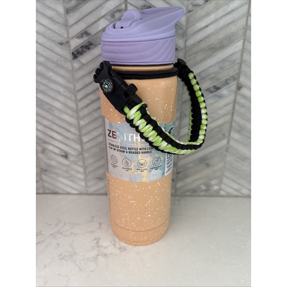 New Hydragear Zenith Stainless Steel Insulated  Water Bottle 32oz 10 Functions